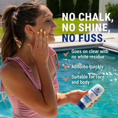 Coral Isles Écran solaire SPF30 — application sportive sur la plage