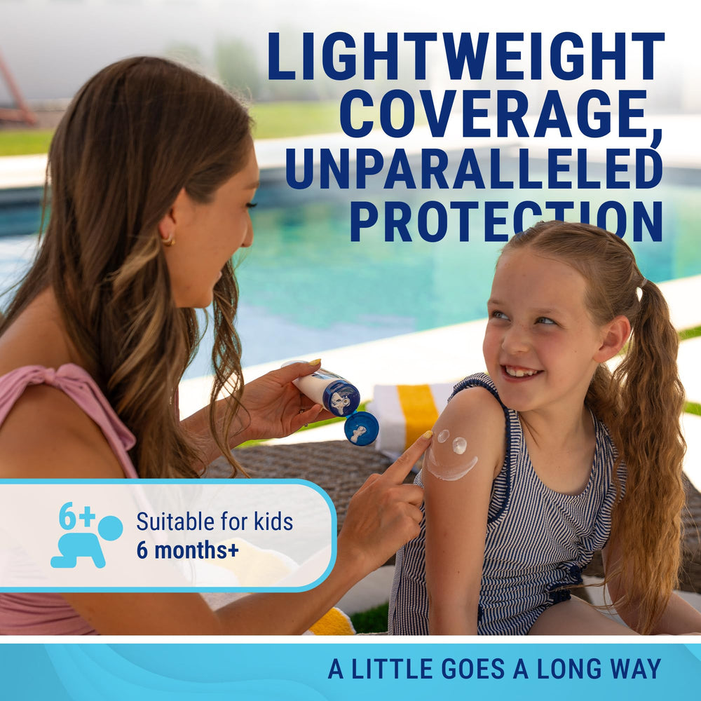 Résistance à l’eau 80 minutes adaptée aux activités aquatiques avec Coral Isles SPF50.