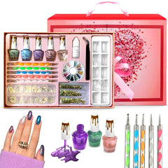 CoralBeau kit décoration des ongles complet avec bijoux et outils pour motifs personnalisés