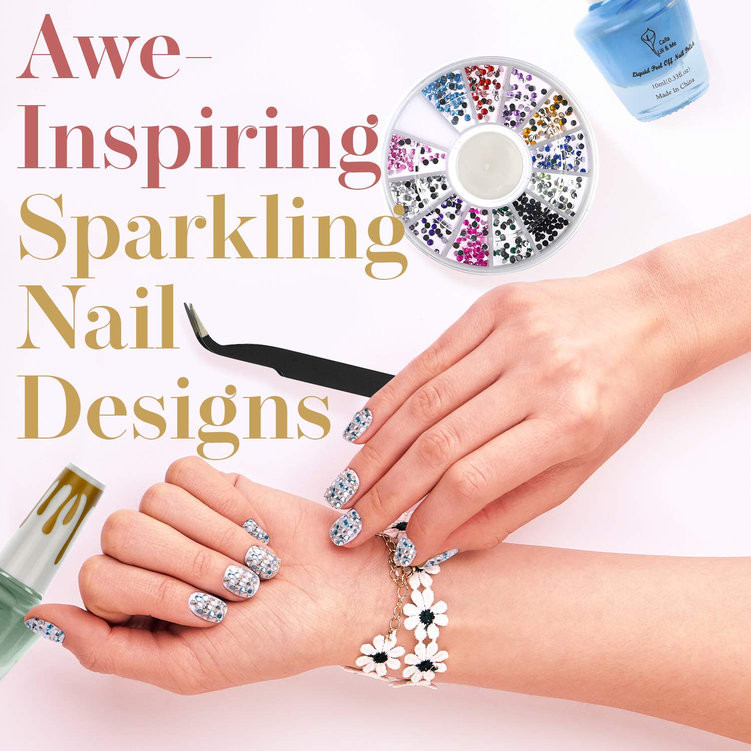 CoralBeau paillettes scintillantes pour brillance instantanée sur les ongles