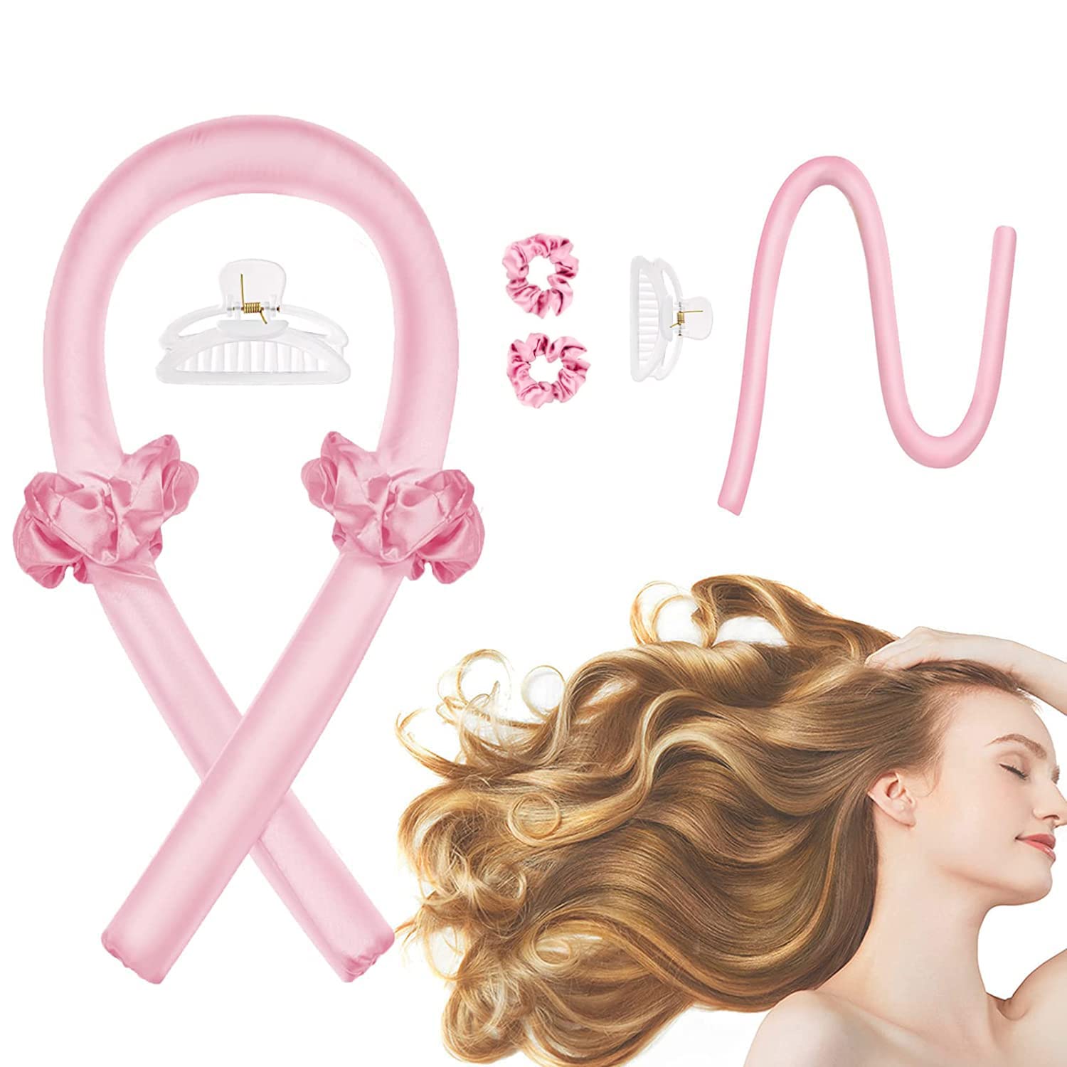 CORATED Bandeau boucles sans chaleur, confort nocturne et maintien en douceur.