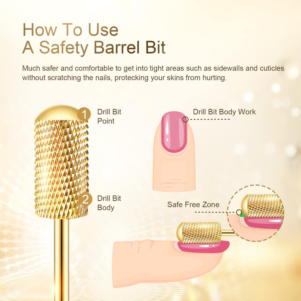 CORFULRA fraise dremel pour ongles, barillet grande ronde M, polissage constant et contrôlé.