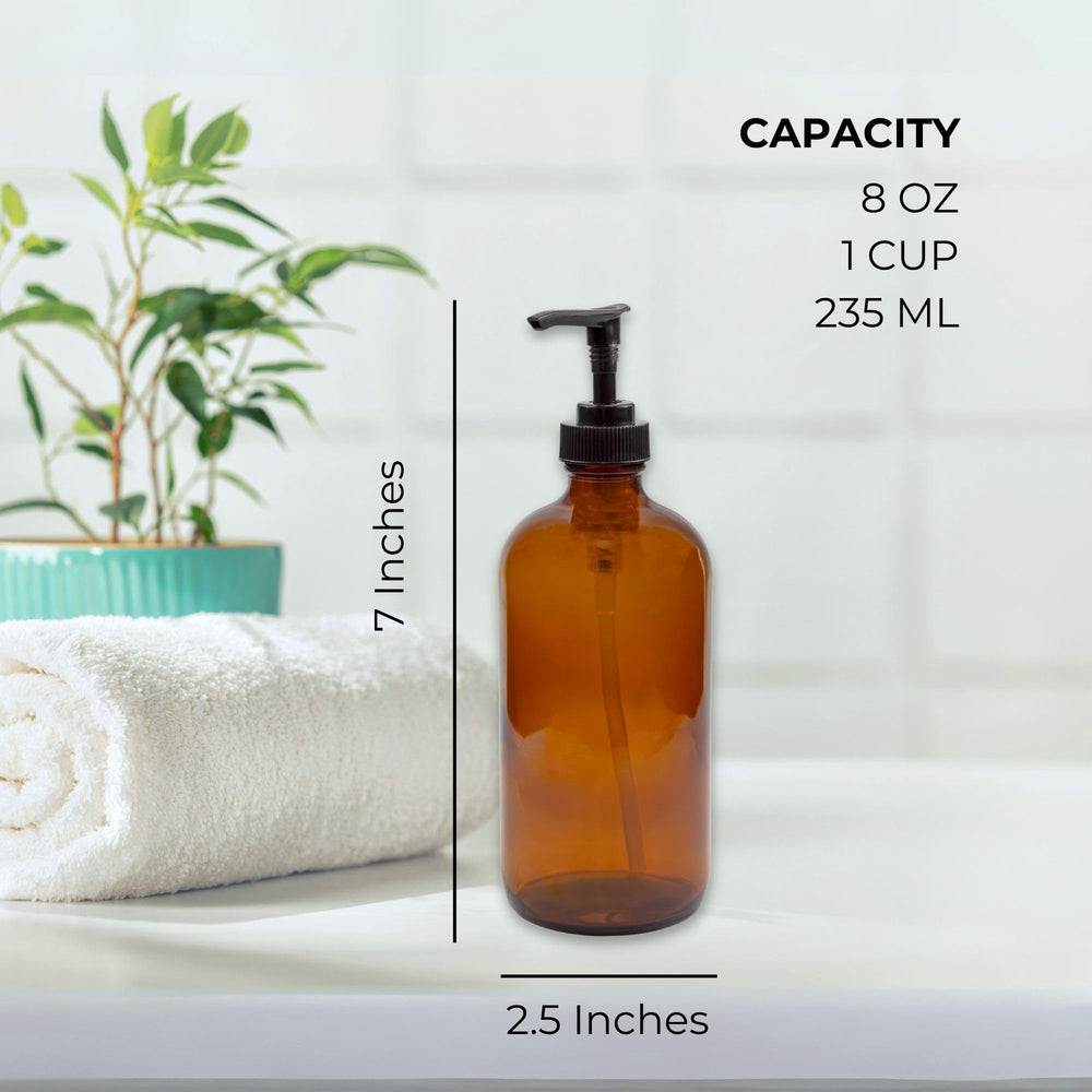 Flacons ambrés Cornucopia Brands pour savons liquides.