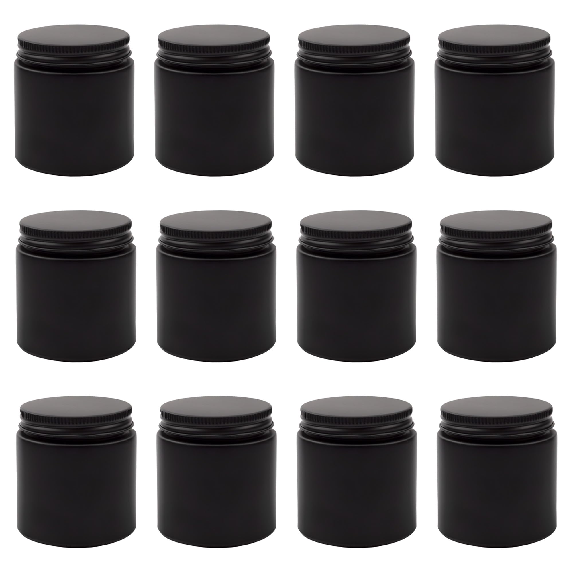 Cornucopia Brands bocal verre noir 4 oz avec visuel étiquetage pratique par craie