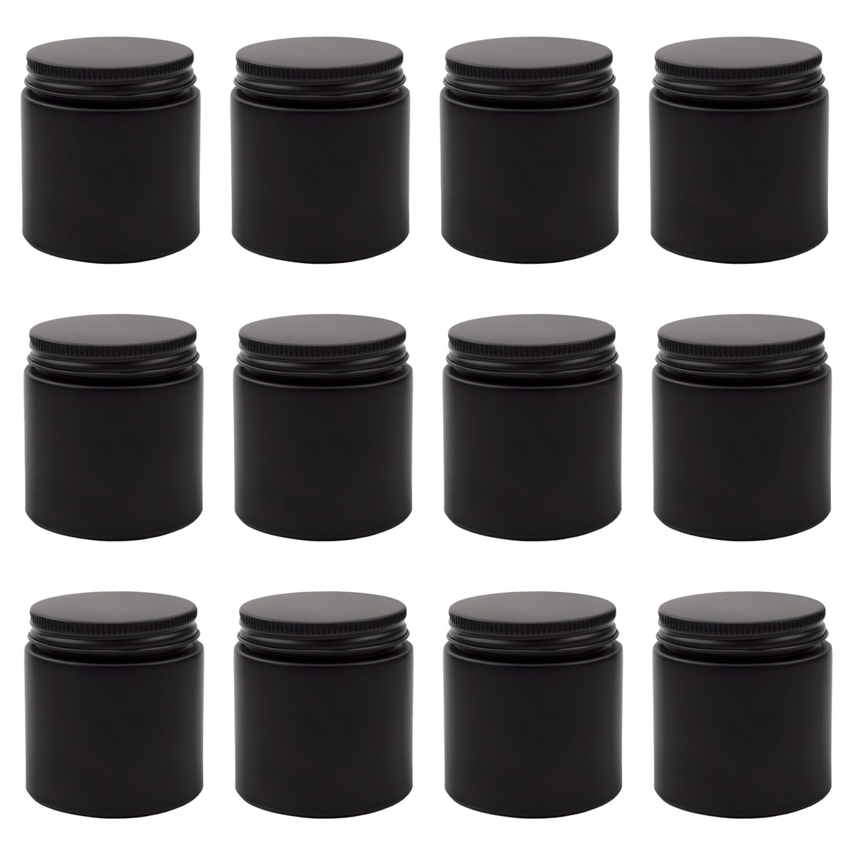Cornucopia Brands bocal verre noir 4 oz avec visuel étiquetage pratique par craie
