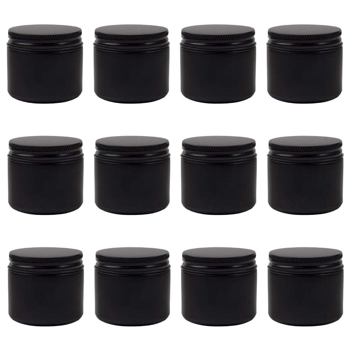Bocaux en verre noir 60 ml de Cornucopia Brands pour cosmétiques.