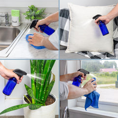 Bouteille en verre cobalt Cornucopia, protection UV pour conservation