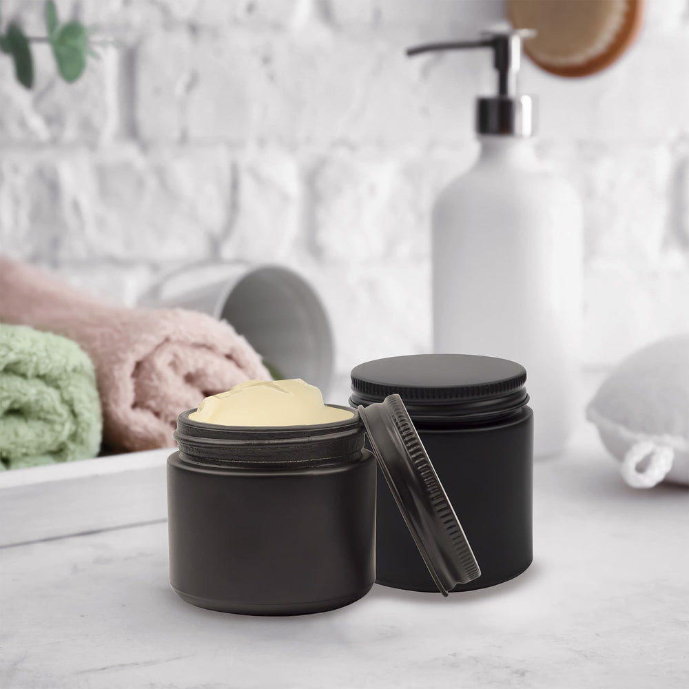 Cornucopia Brands couvercle métal noir sur bocal, fermeture sécurisée