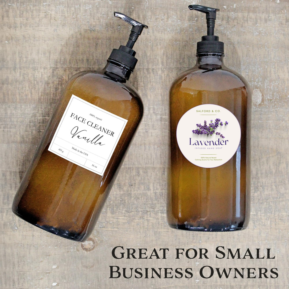 Cornucopia Brands bouteille ambrée pour gel douche bébé.
