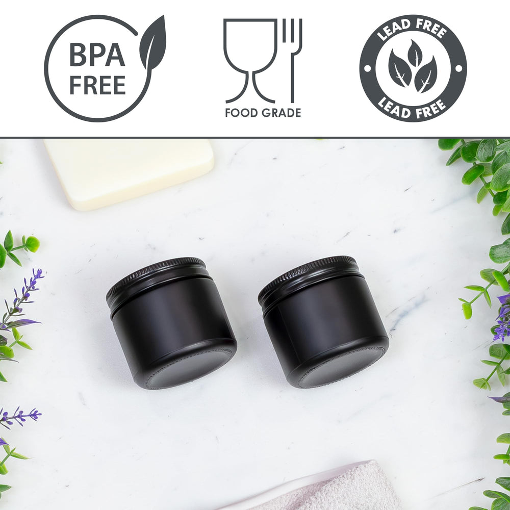 Lot de 12 bocaux en verre noir Cornucopia Brands.