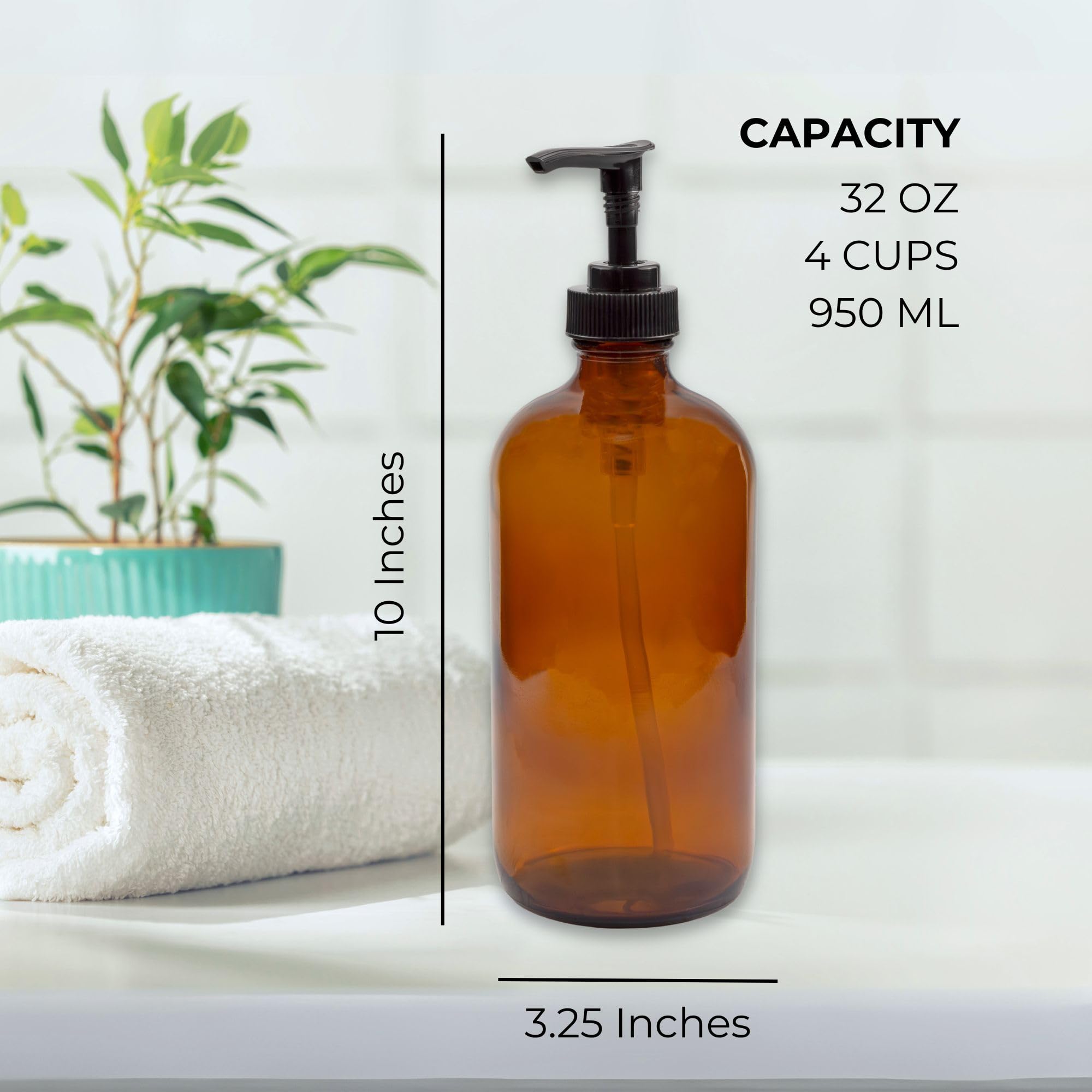 Cornucopia Brands bouteille ambrée pour nettoyant pour les mains.