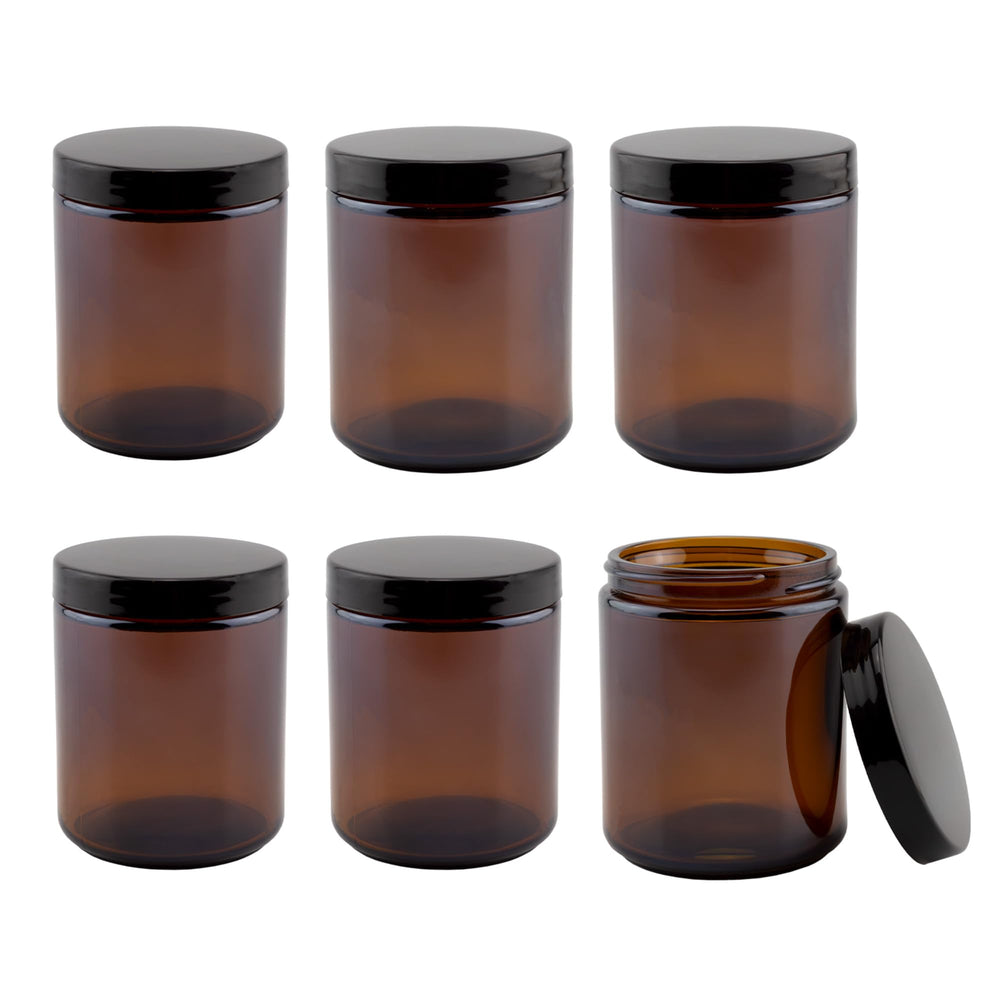 Cornucopia Brands pot-verre ambre 265 ml pour beurres corporels.