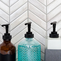 Tige longue de 8 pouces idéale pour bouteilles volumineuses.