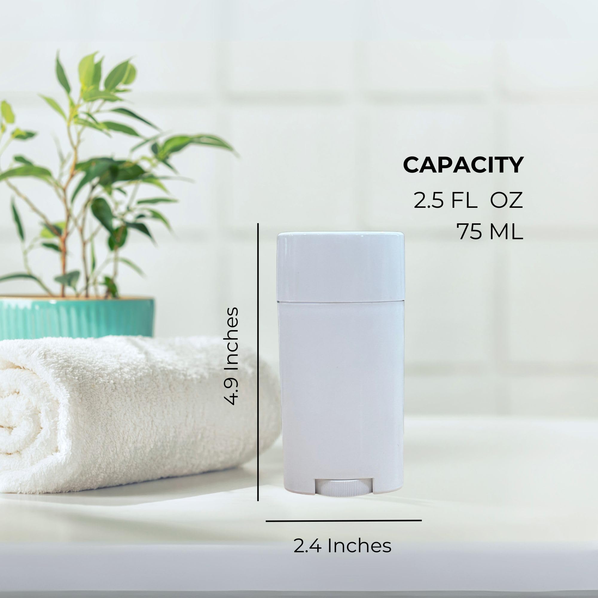Cornucopia Capacité 75 ml, espace suffisant pour sticks solides.