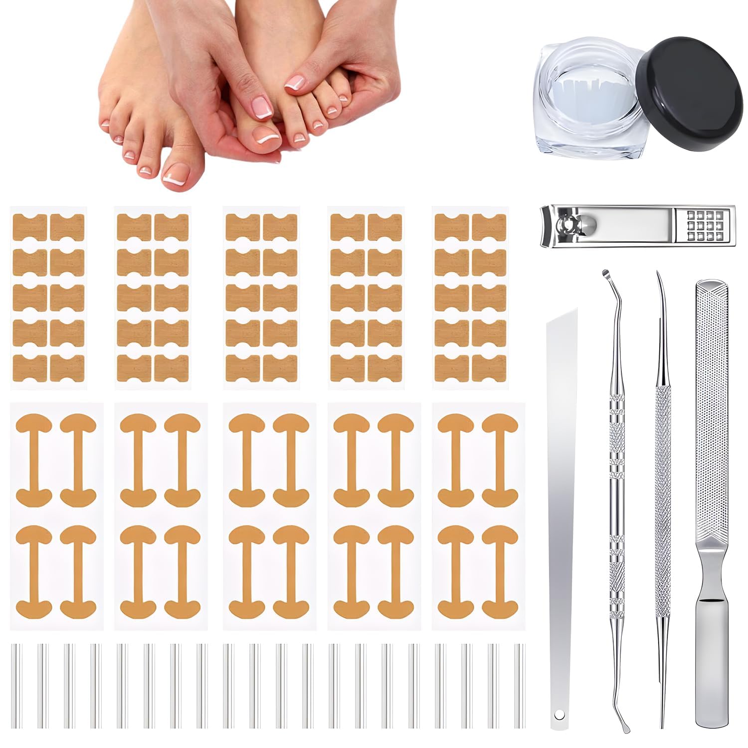 Correcteur d’ongle incarné – ensemble-outils : confort durable à domicile.