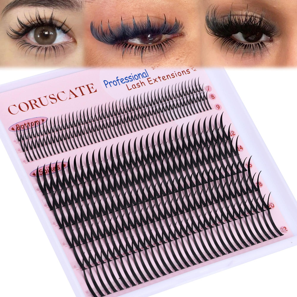 CORUSCATE: clusters pics 12-22mm pour effet manga durable.