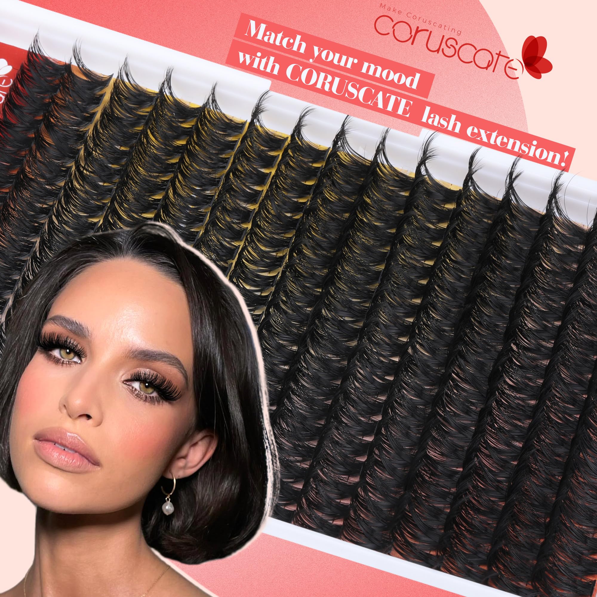 CORUSCATE pinces cils – précision pour pose maîtrisée