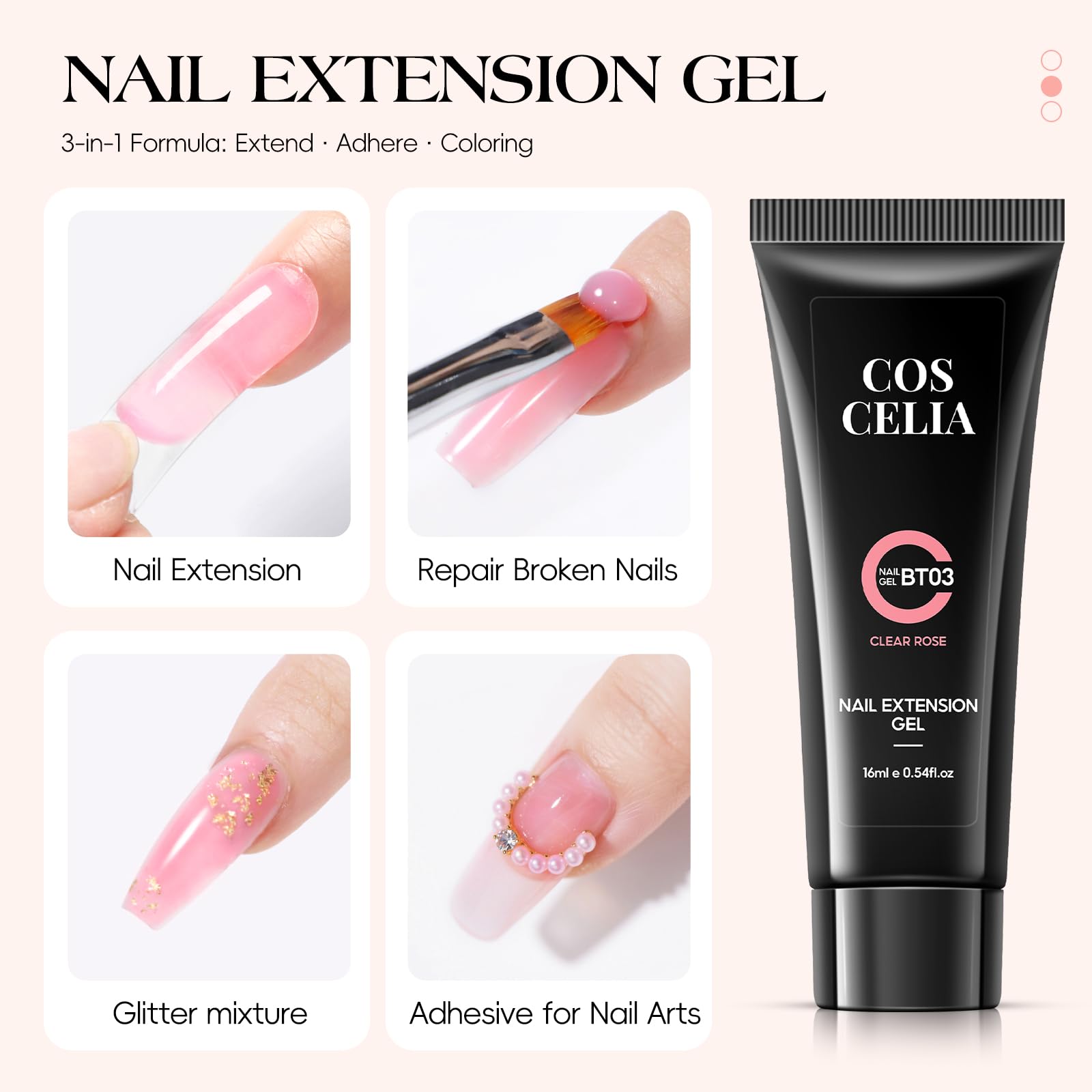 COSCELIA base et top coat: finition lisse et durable