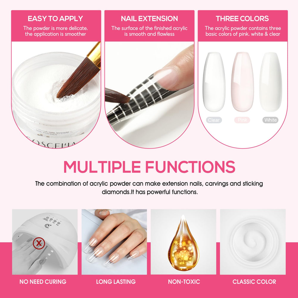 COSCELIA glitter rhinestones for sparkling accents in DIY nail art.