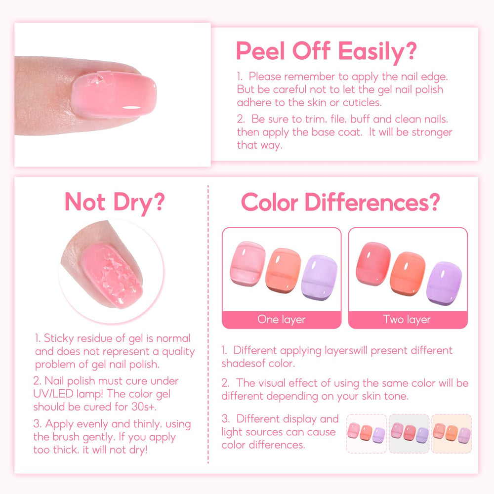 COSCELIA Jelly Gel saisonnieres, teintes saisonnières pour toutes les occasions.