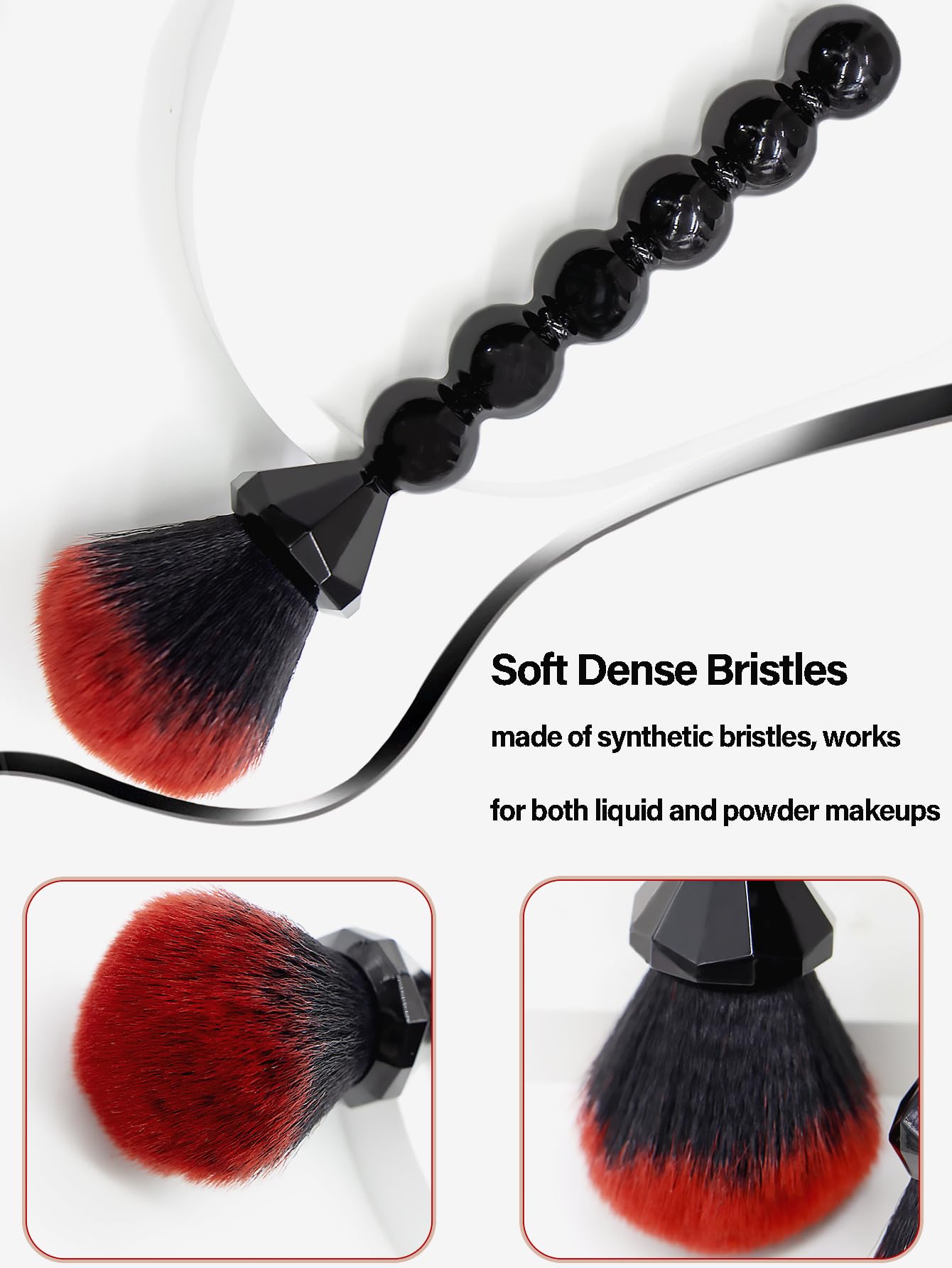 Pinceau poudre COSHINE, douceur des poils pour application légère.