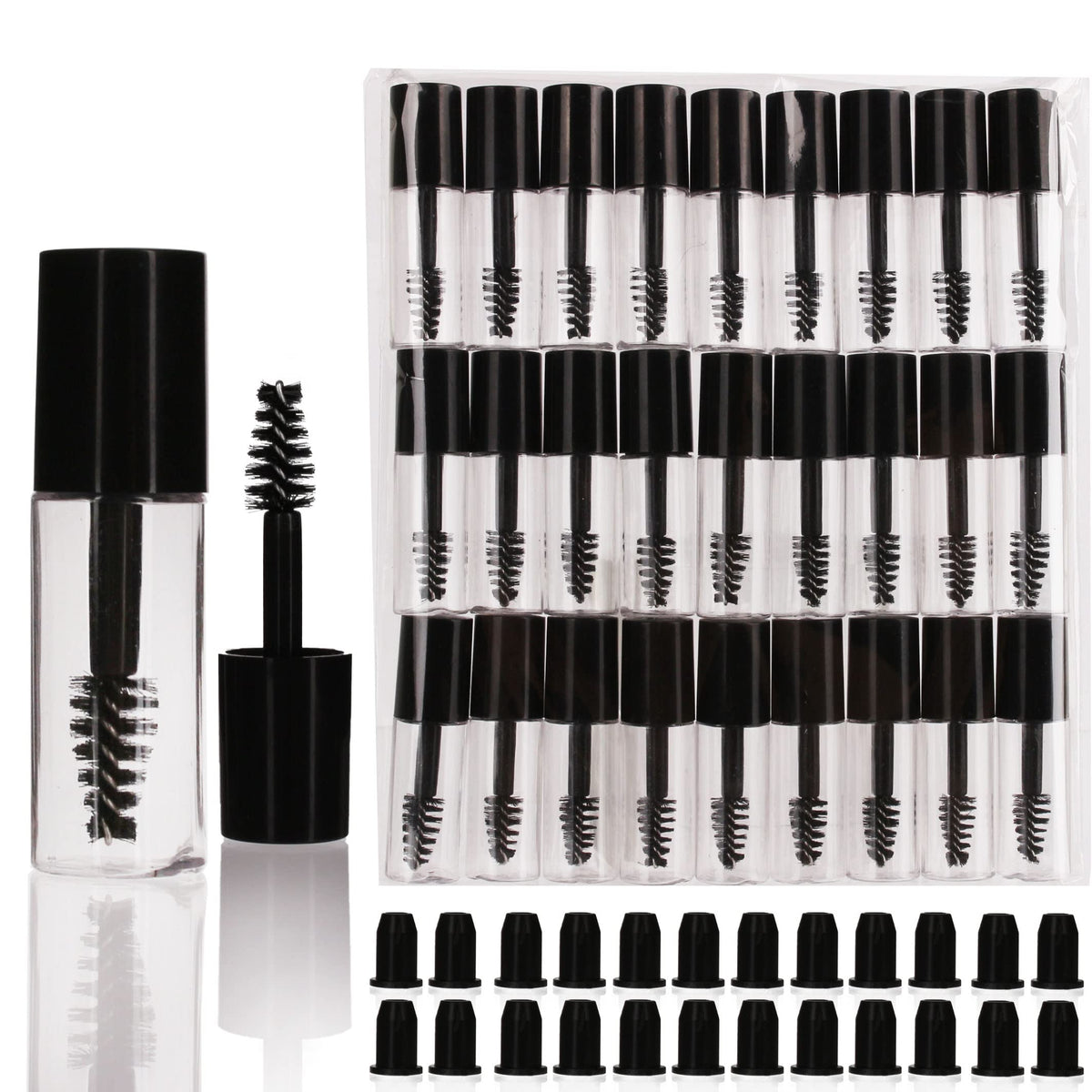 COSIDEA tubes mascara vides 3 ml, parfaits pour échantillons et tests.