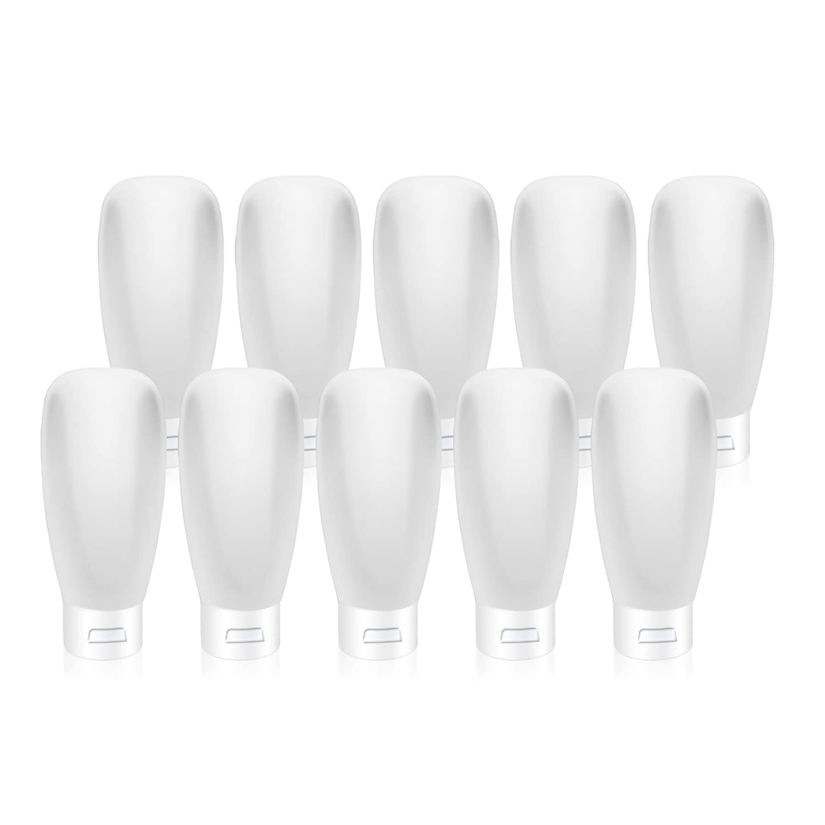 Cositina: lot de 10 tubes 60 ml en plastique, pratique pour voyage et remplissages répétés.