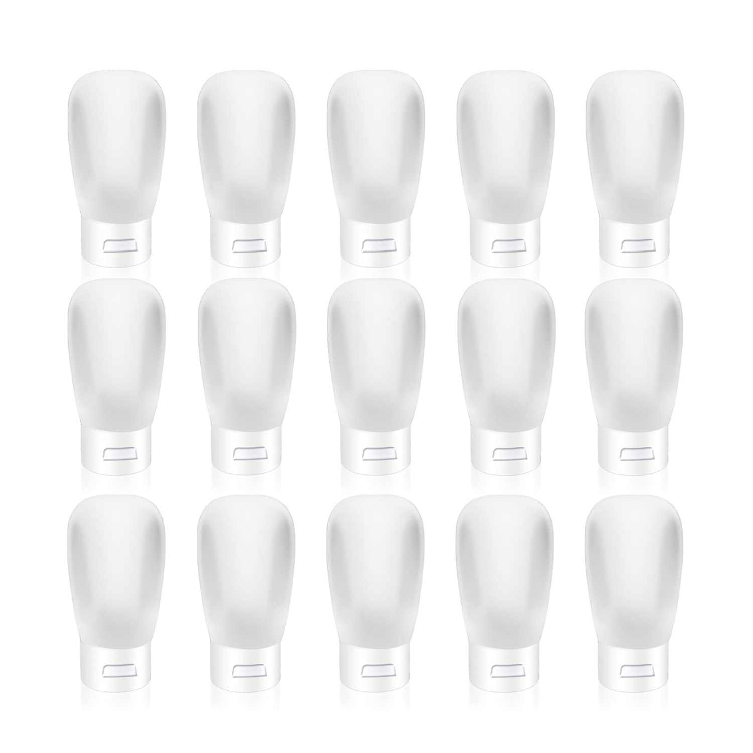 Bouteilles Cositina 30ml à capuchon bascule, ensemble pratique pour voyager et doser les échantillons.