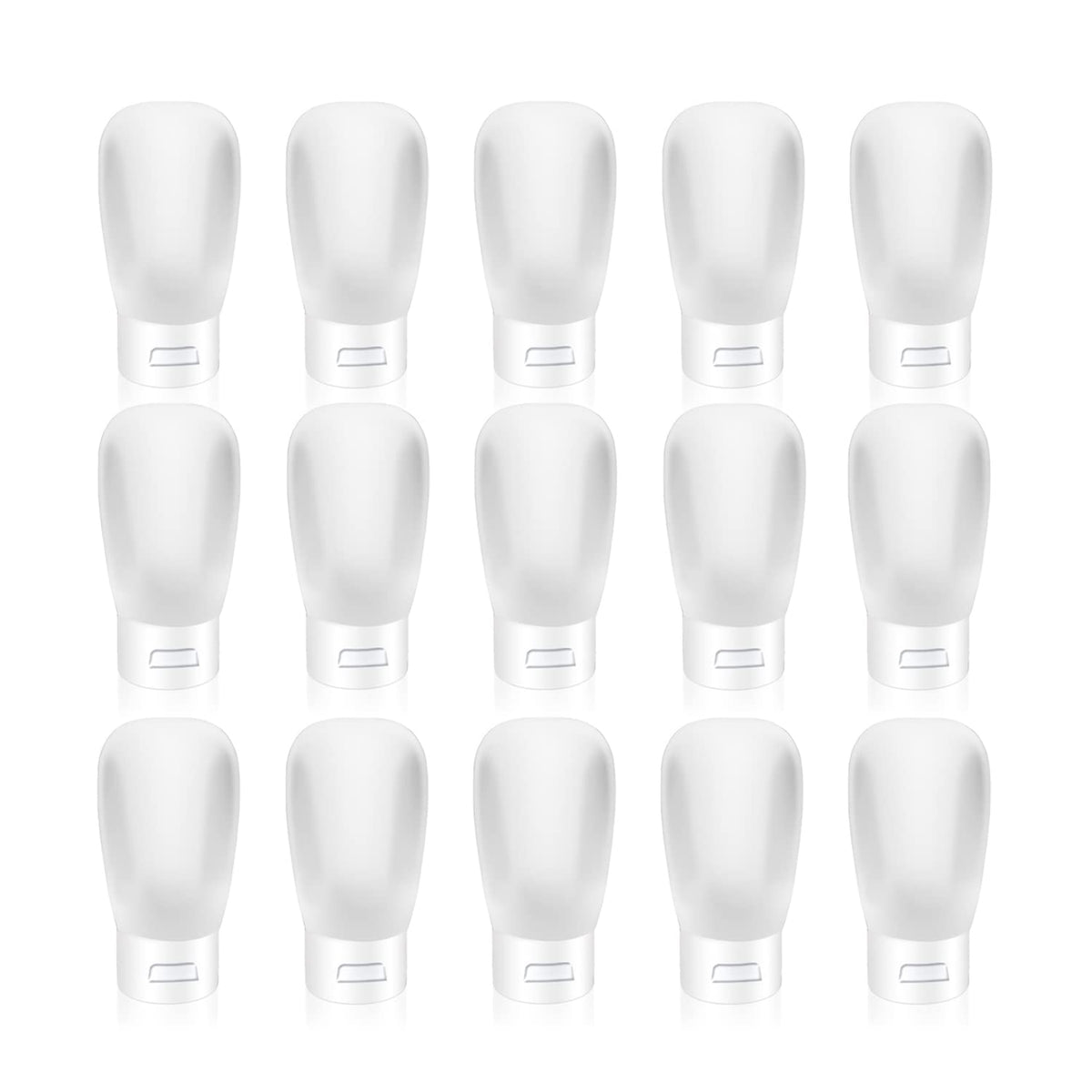 Bouteilles Cositina 30ml à capuchon bascule, ensemble pratique pour voyager et doser les échantillons.
