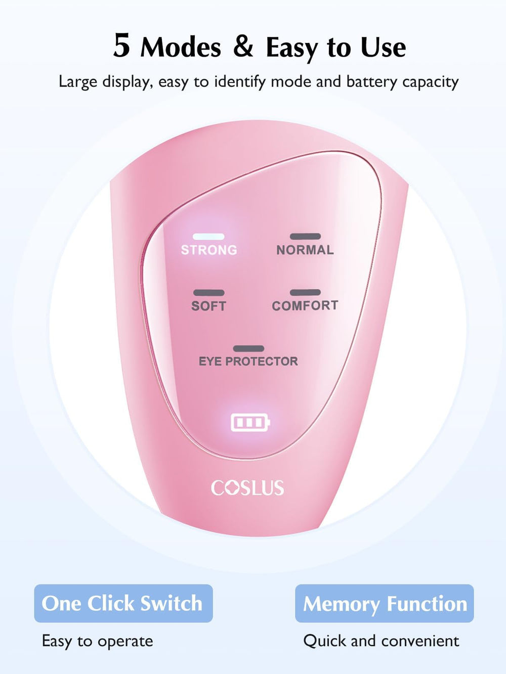 Coslus Brosse Batterie Longue Vie autonomie longue pour maison ou voyage