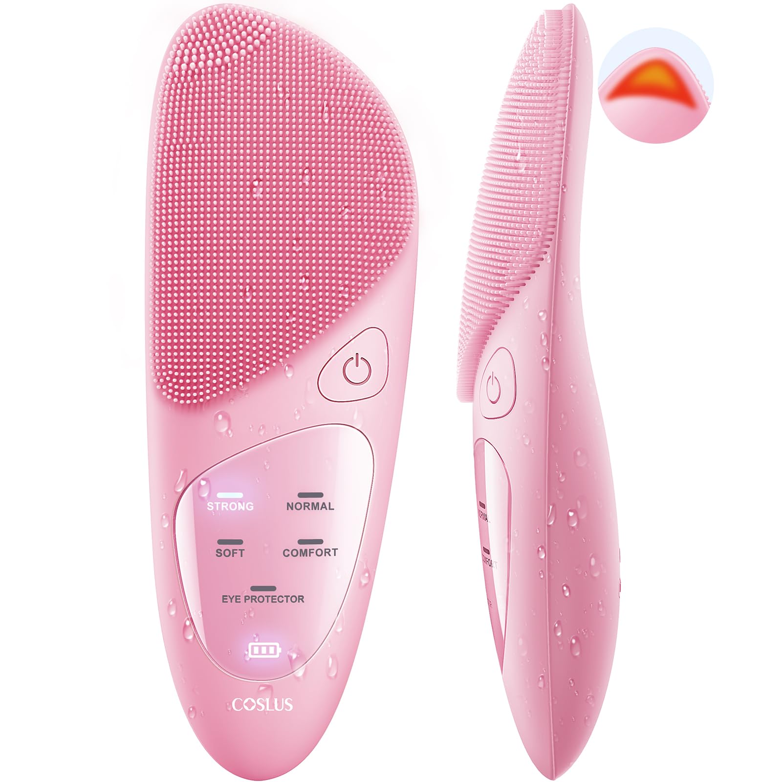 Coslus Brosse Nettoyage Visage Silicone montre nettoyage en profondeur en douceur