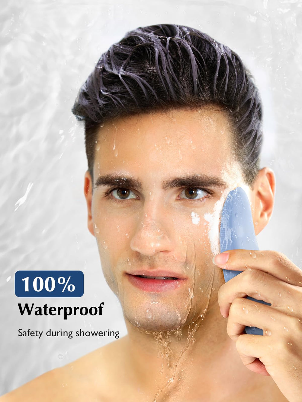 COSLUS brosse visage grande aire nettoyage – couvre zones T et joues rapidement