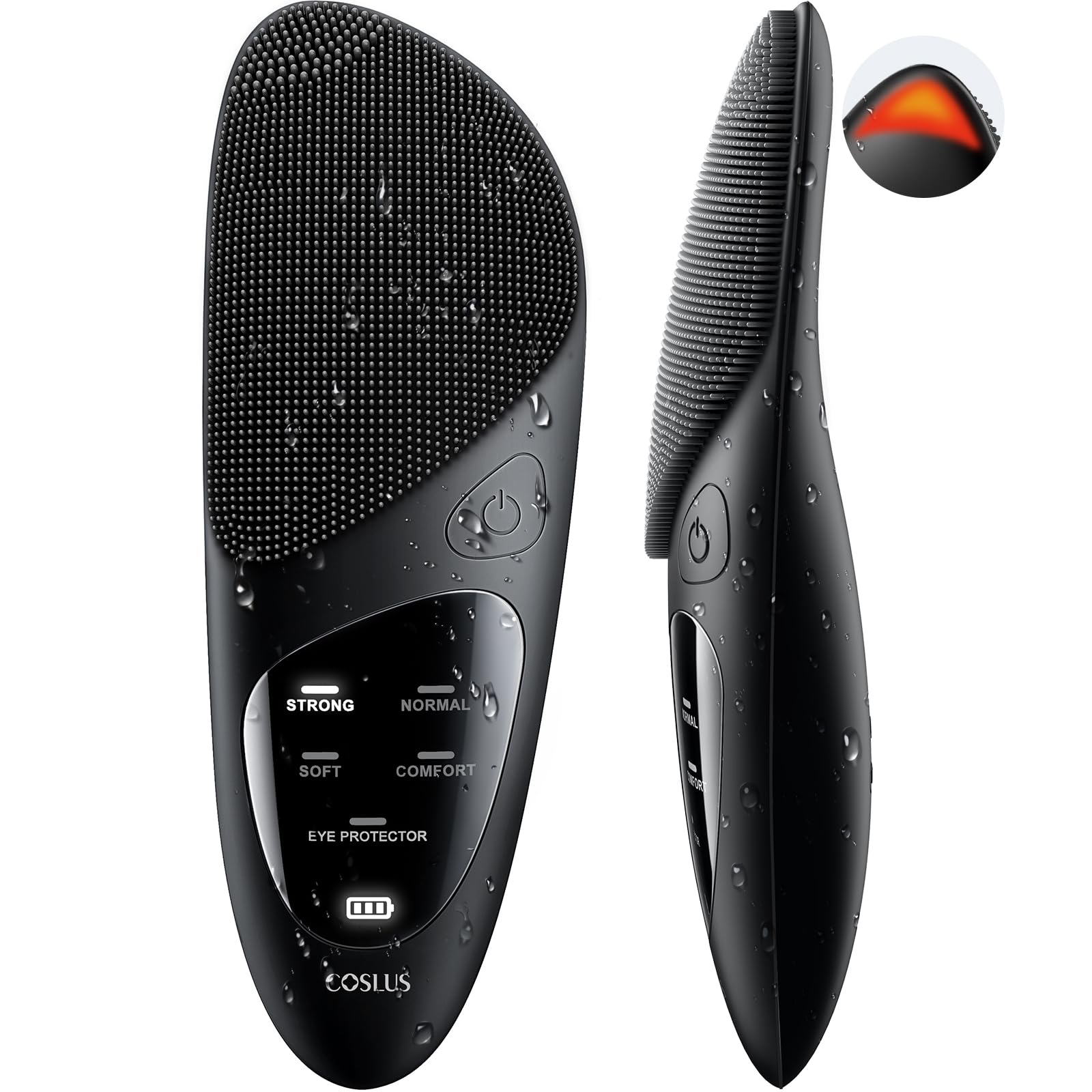 COSLUS brosse visage silicone douce, nettoyage quotidien en douceur et sans irritation.