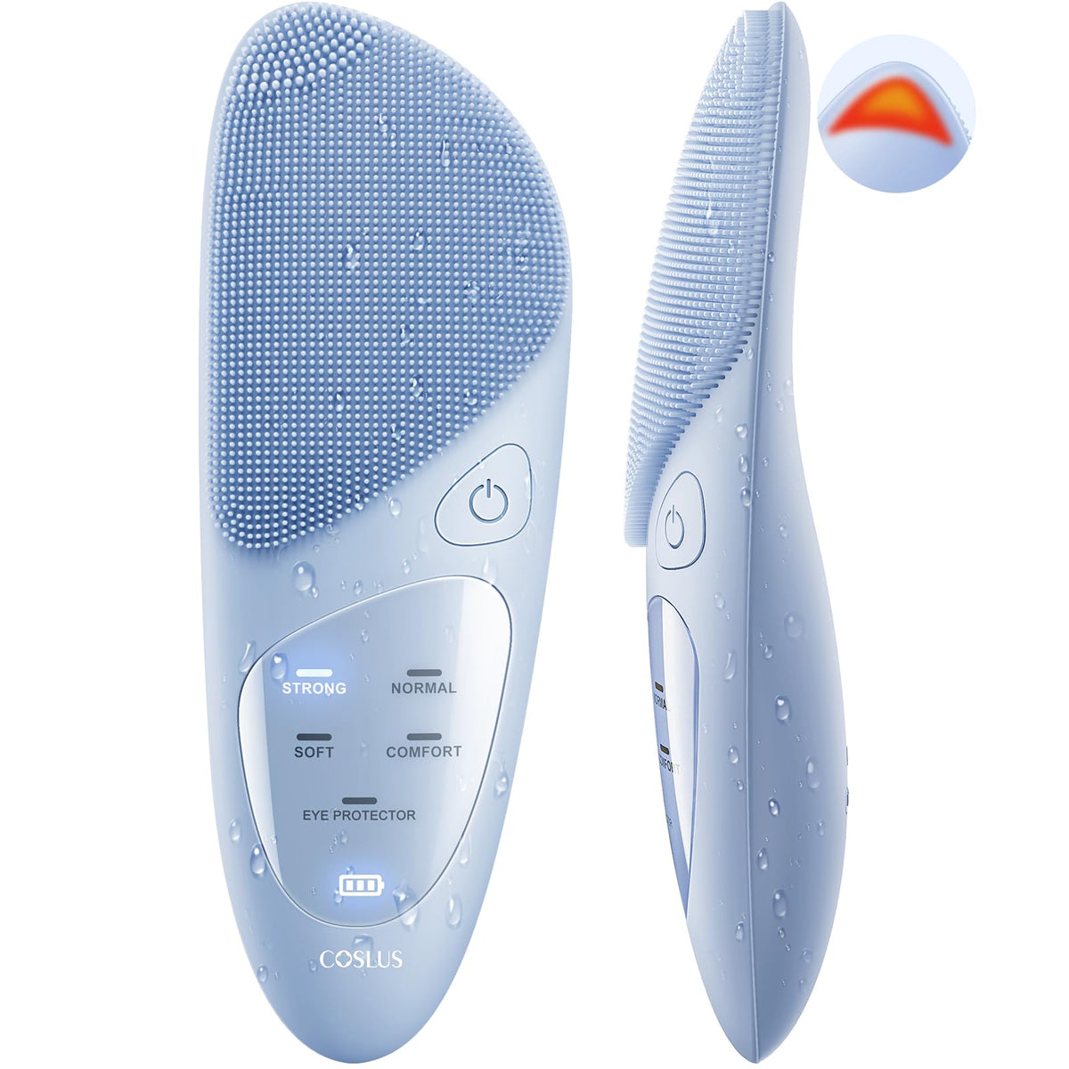 COSLUS brosse visage silicone doux – nettoyage en douceur pour peau nette