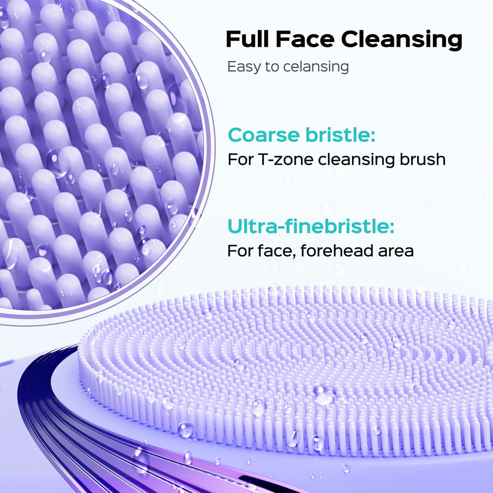 COSLUS brosse visage silicone étanche IPX7 pour utilisation sous la douche.