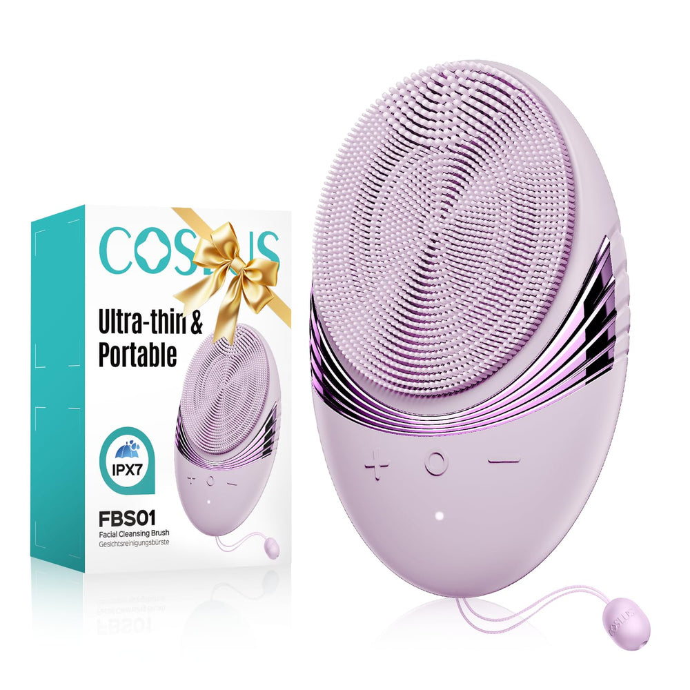 COSLUS brosse visage silicone portable pour nettoyage en profondeur