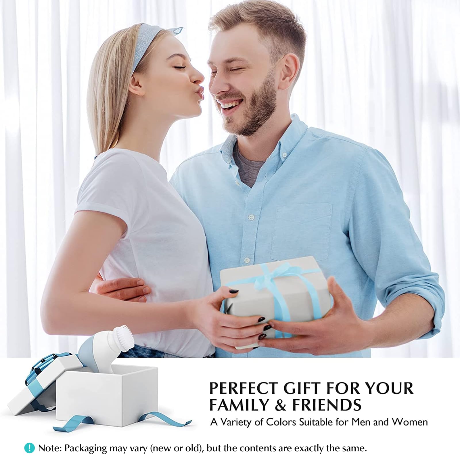 COSLUS coffret cadeau brosse visage pratique et facile à offrir