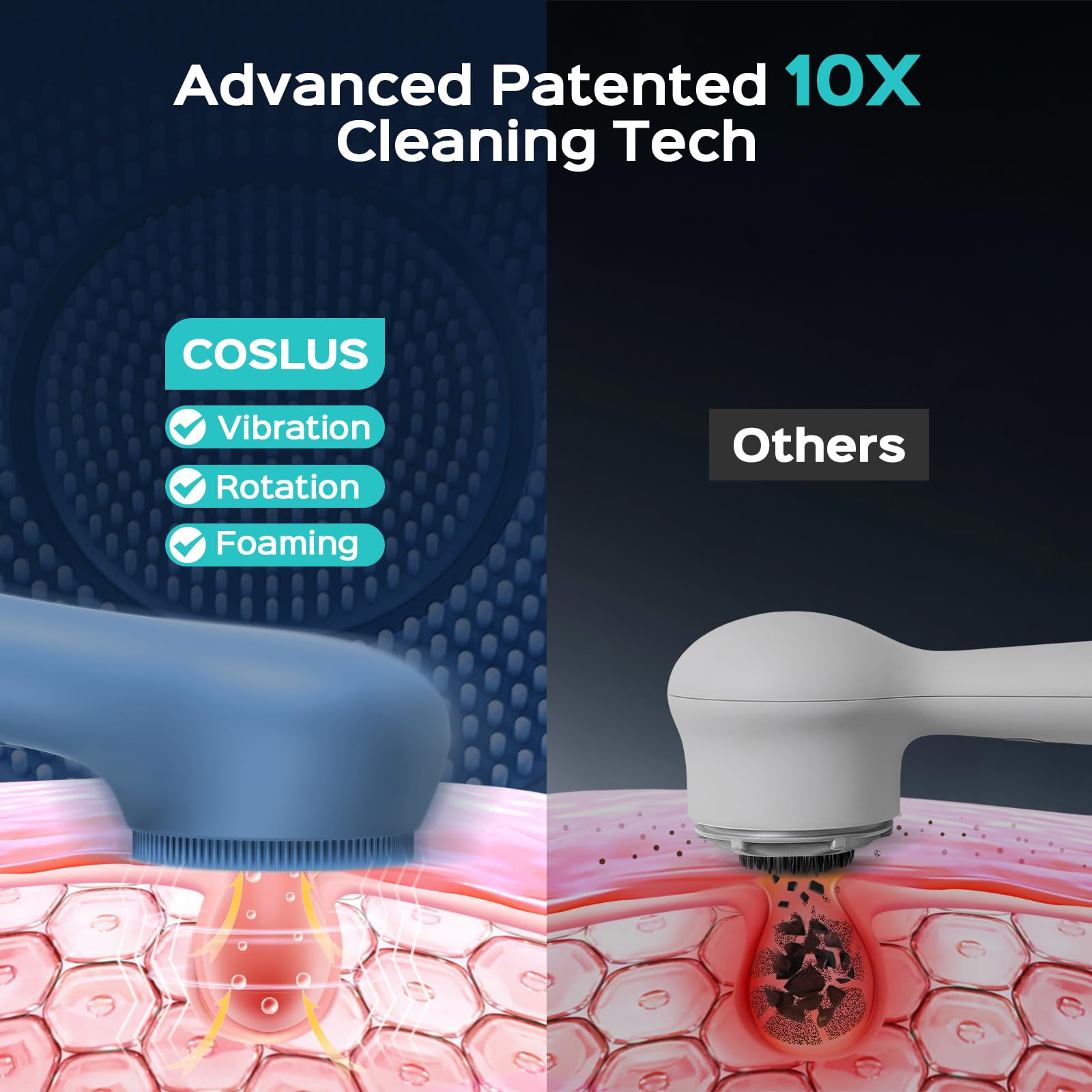 COSLUS étui-rangement pratique pour brosse et nettoyant