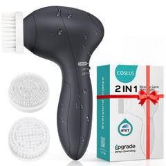 COSLUS brosse-visage à double vitesse pour un nettoyage en profondeur des pores.