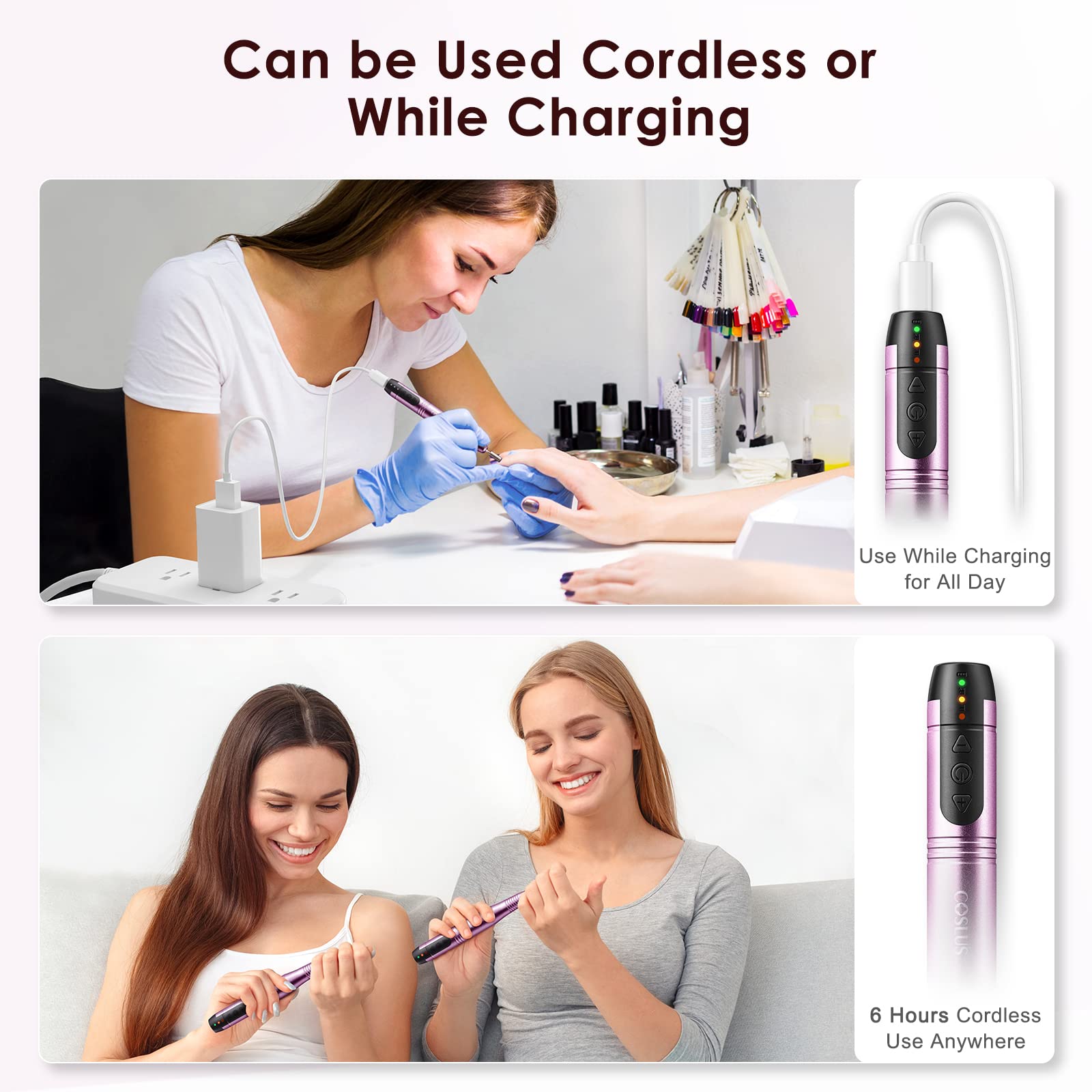 COSLUS kit d'accessoires avec six mèches pour diverses finitions.
