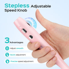 COSLUS kit manucure-pédicure sans fil, usage polyvalent à domicile.