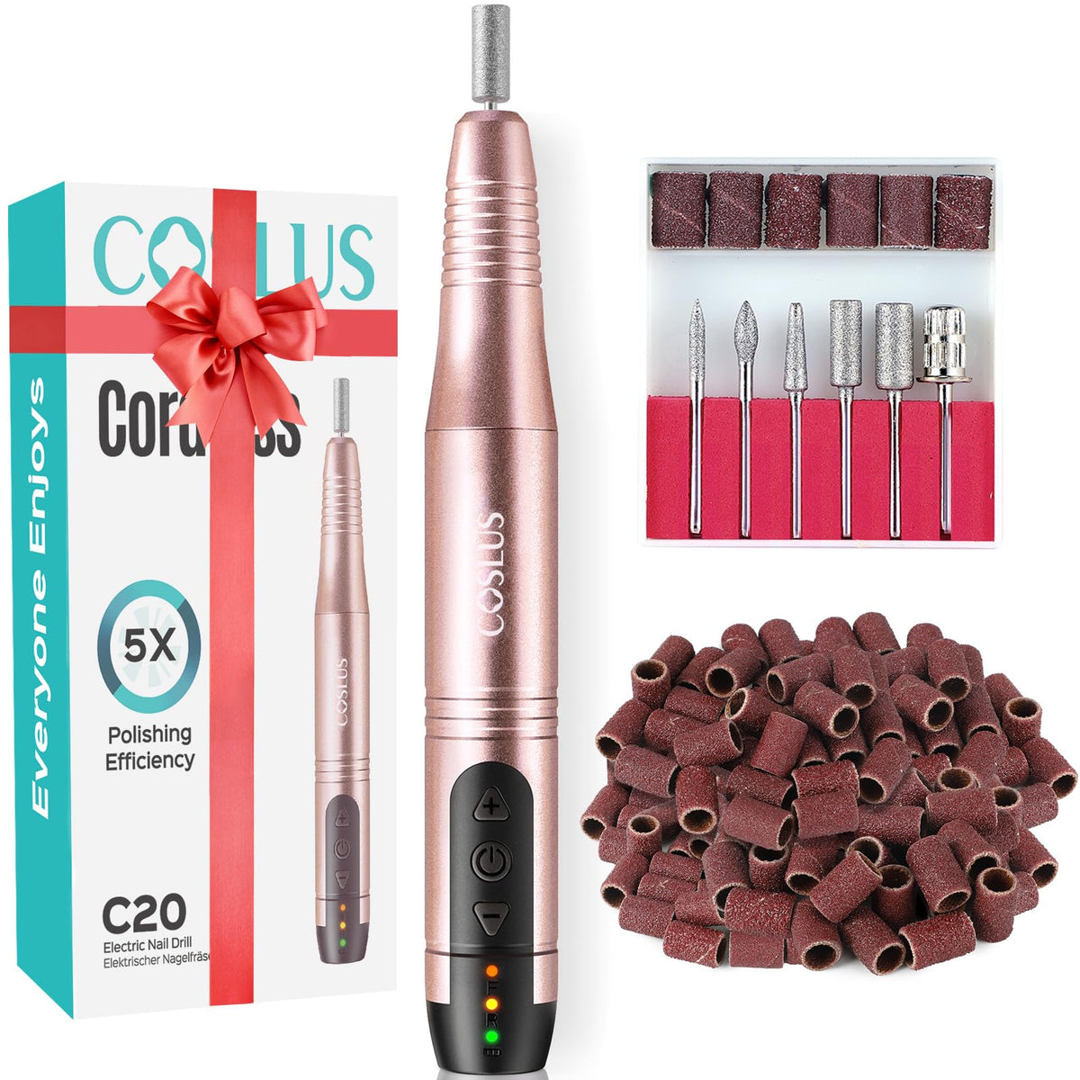 COSLUS lime électrique sans fil, manche ergonomique pour une prise en main confortable.
