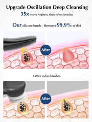 COSLUS nettoyage visage silicone profond, élimine impuretés et huile pour une peau plus claire.