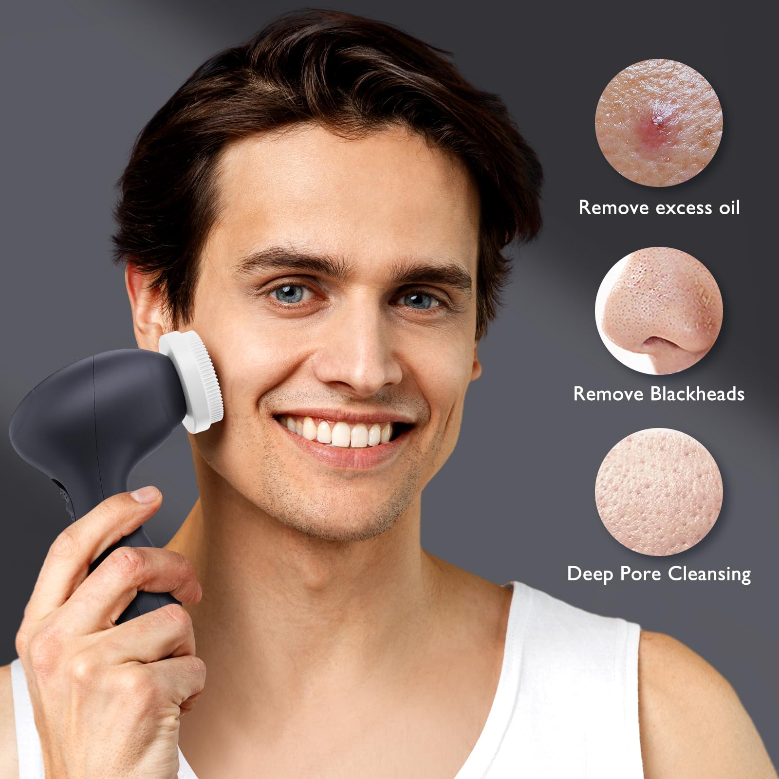 Coslus tête exfoliante visage pour pores nets et peau douce