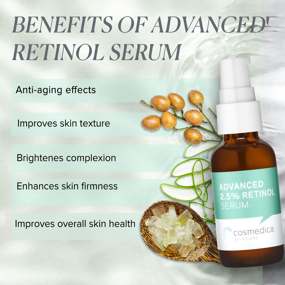 Cosmedica Skincare Retinol Serum with vitamin E for nourishing skin