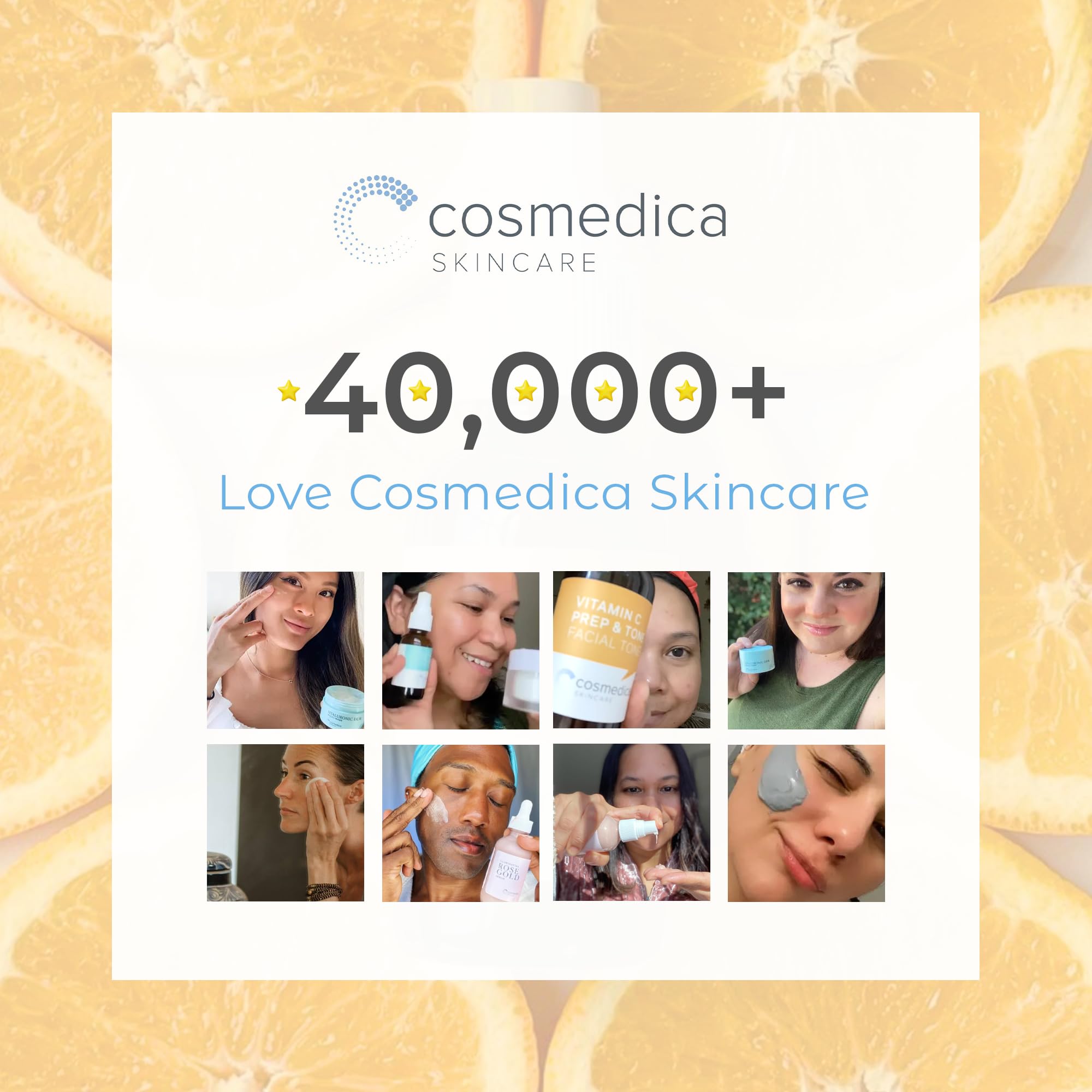 Cosmedica Morning routine with serums image implying simple skincare ritual