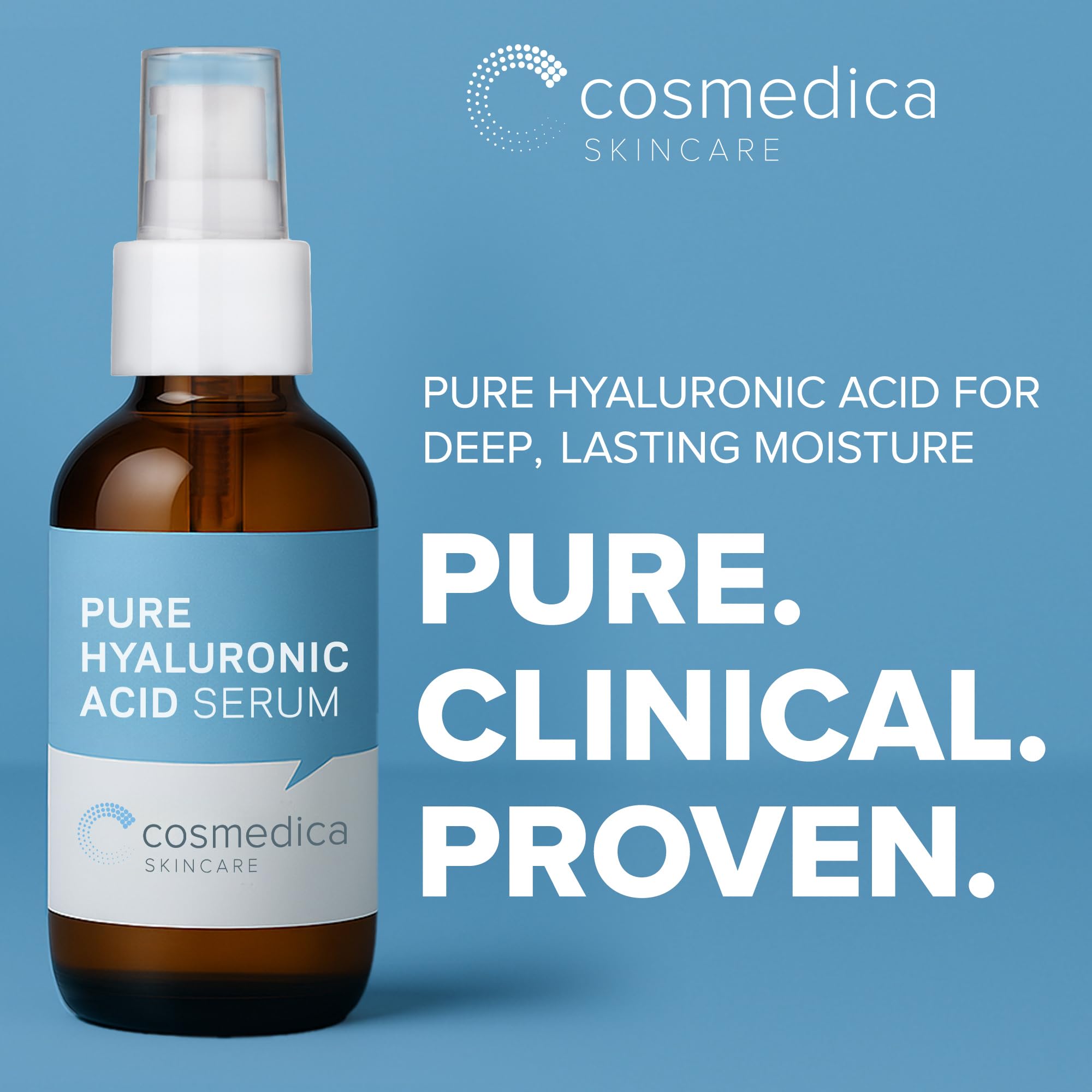 Cosmedica sérum hyaluronique gouttes, application quotidienne pour peau douce