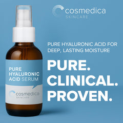 Cosmedica sérum hyaluronique gouttes, application quotidienne pour peau douce