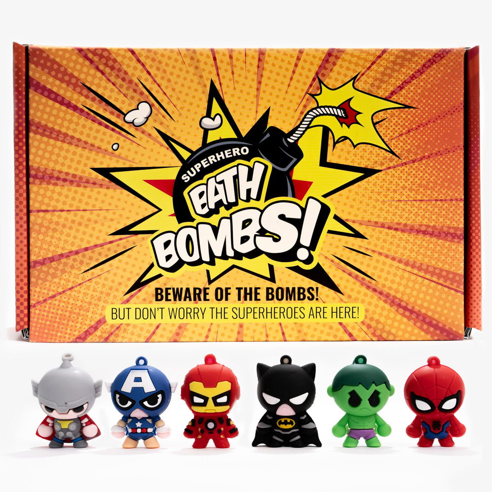 Cosmetics Stories bombe-bain superhero colorée pour un moment de bain amusant