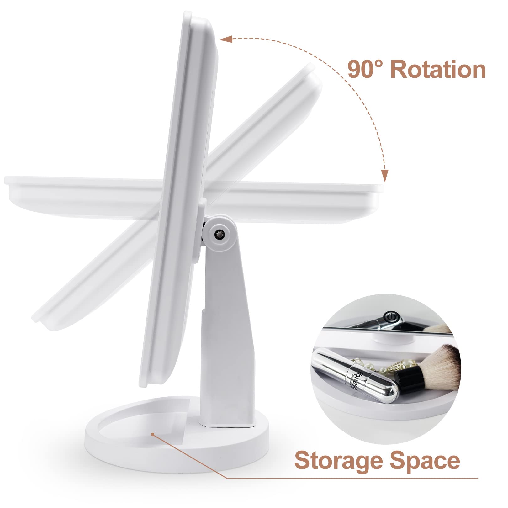 COSMIRROR base stable et usage pratique sur bureau ou coiffeuse
